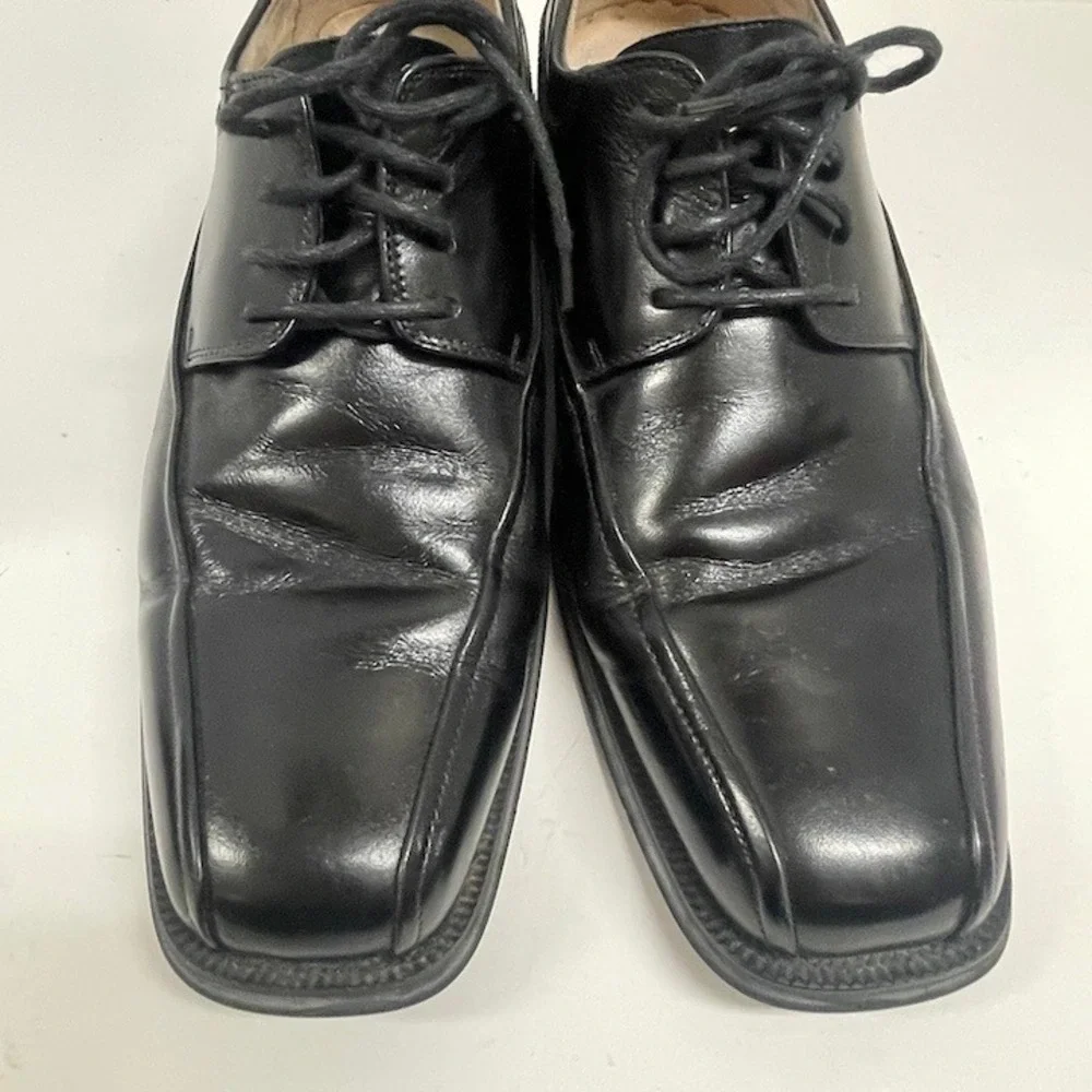 Florsheim Cortland Moc Toe Oxford Men's Black Leather Dress Shoes Size‎ 8D